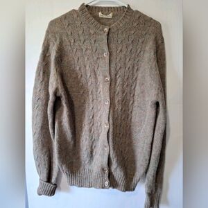 L.L. Bean Vintage Wool & Mohair Cardigan Medium